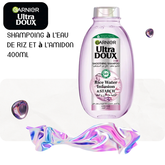 Shampoing à l'eau de riz et à l'amidon 400ml - ULTRA DOUX