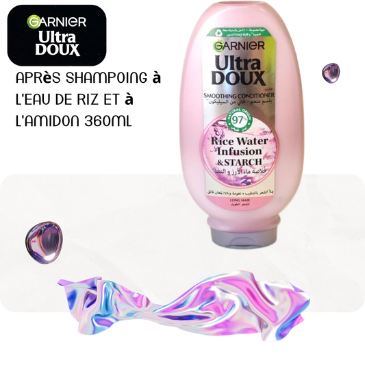 Après shampoing à l'eau de riz et à l'amidon 360ml - ULTRA DOUX