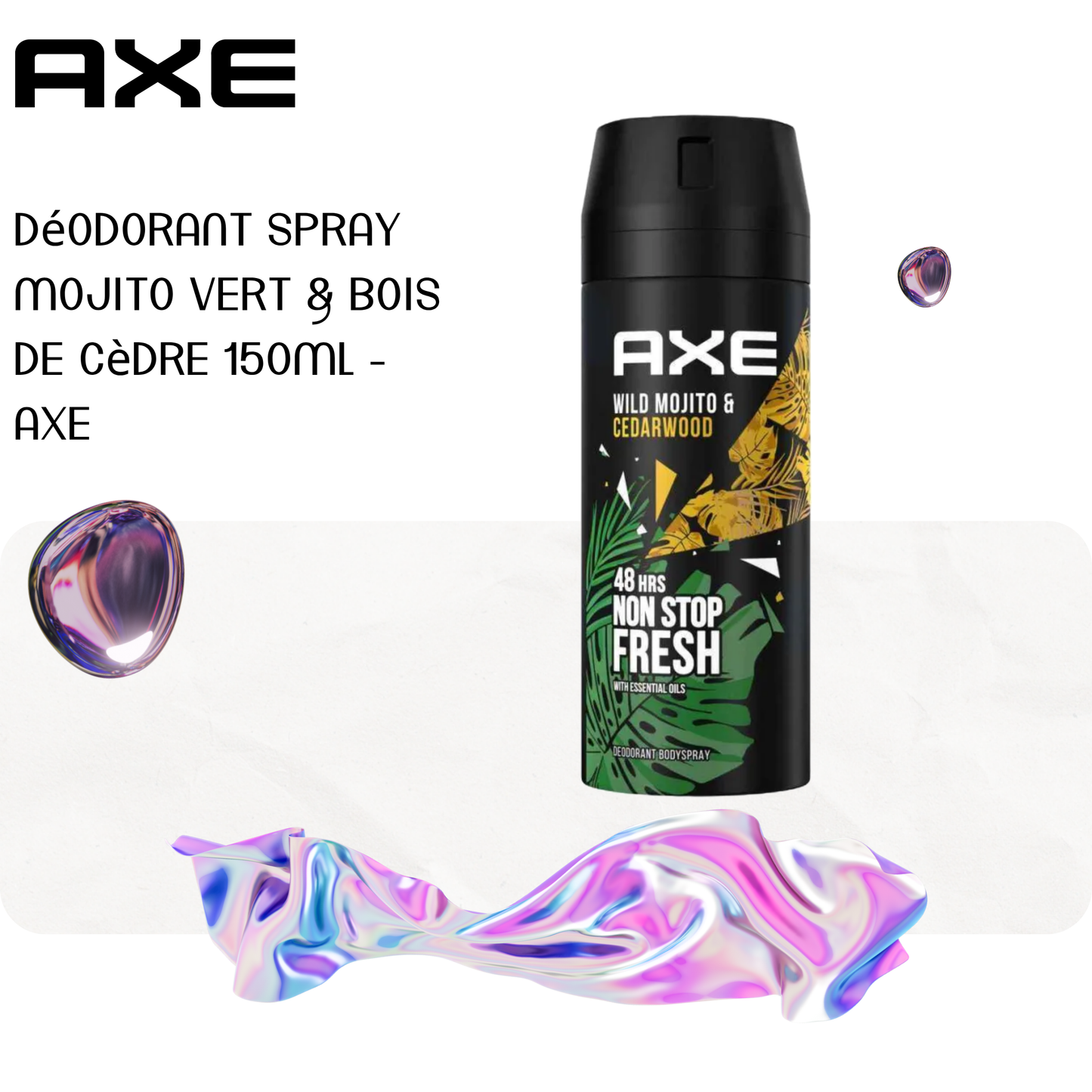 Déodorant spray Mojito Vert & Bois de Cèdre 150ml - AXE