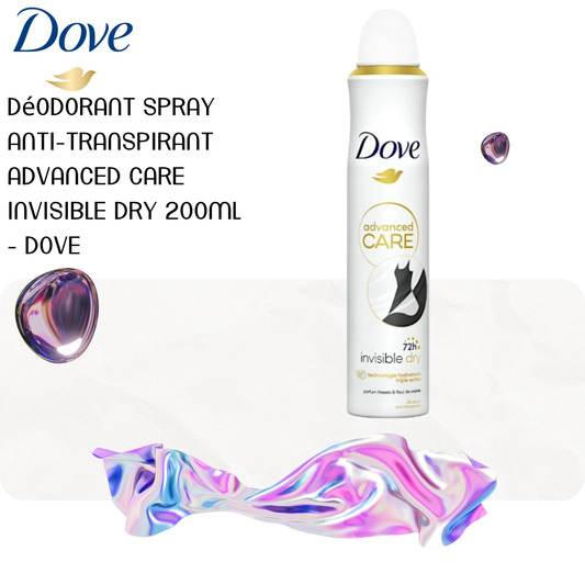 Déodorant spray anti-transpirant Advanced care invisible dry 200ml - DOVE