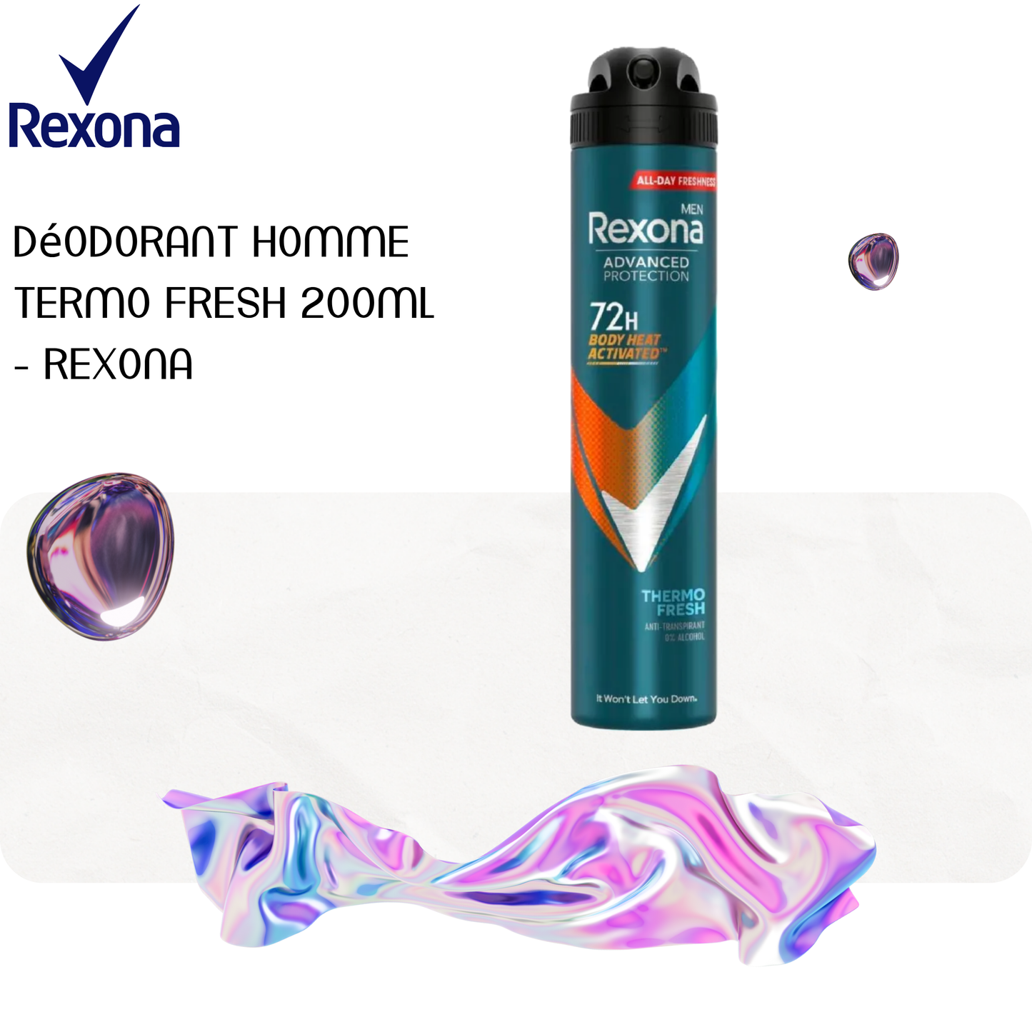 Déodorant homme Termo fresh 200ml - REXONA
