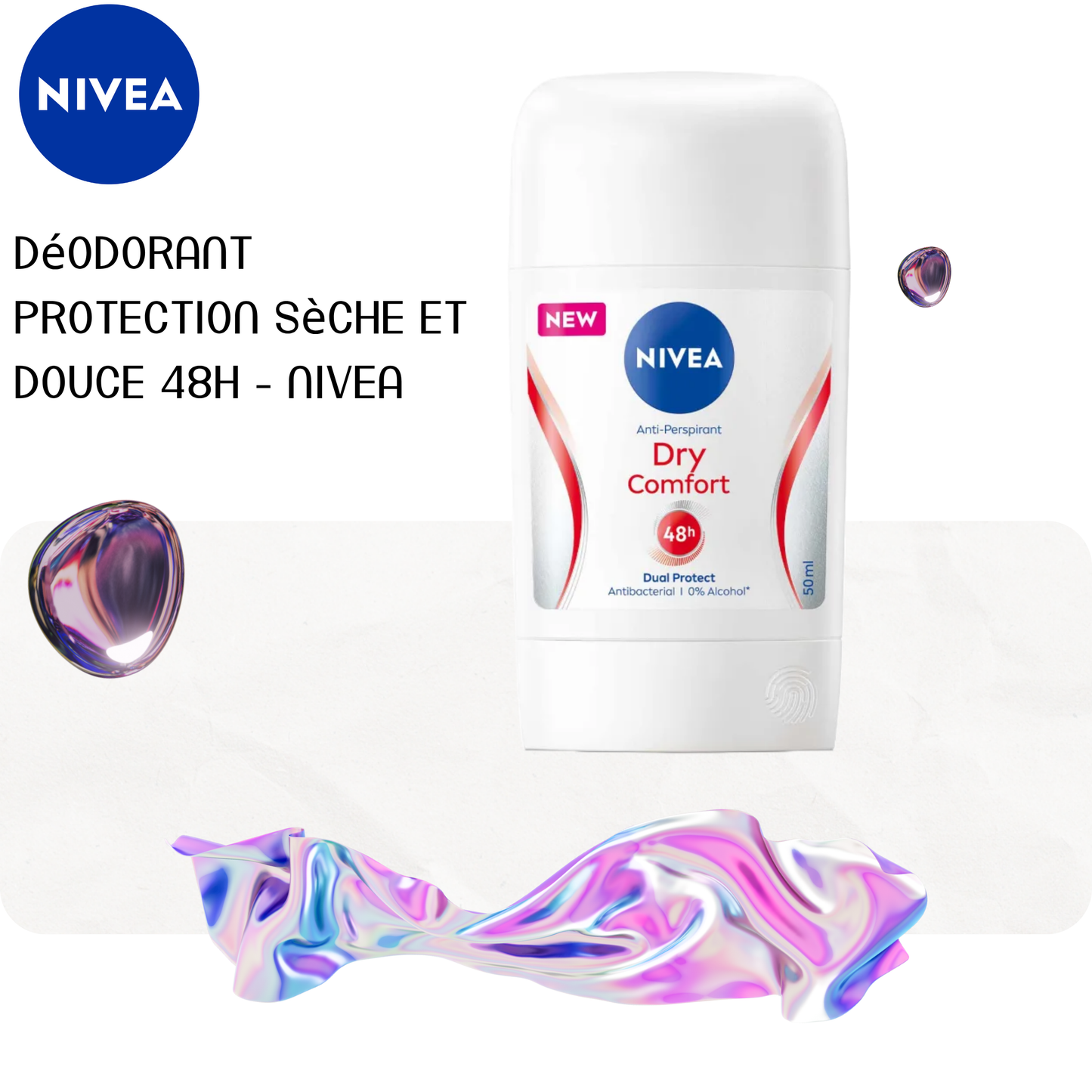 Déodorant protection sèche et douce 48H - NIVEA