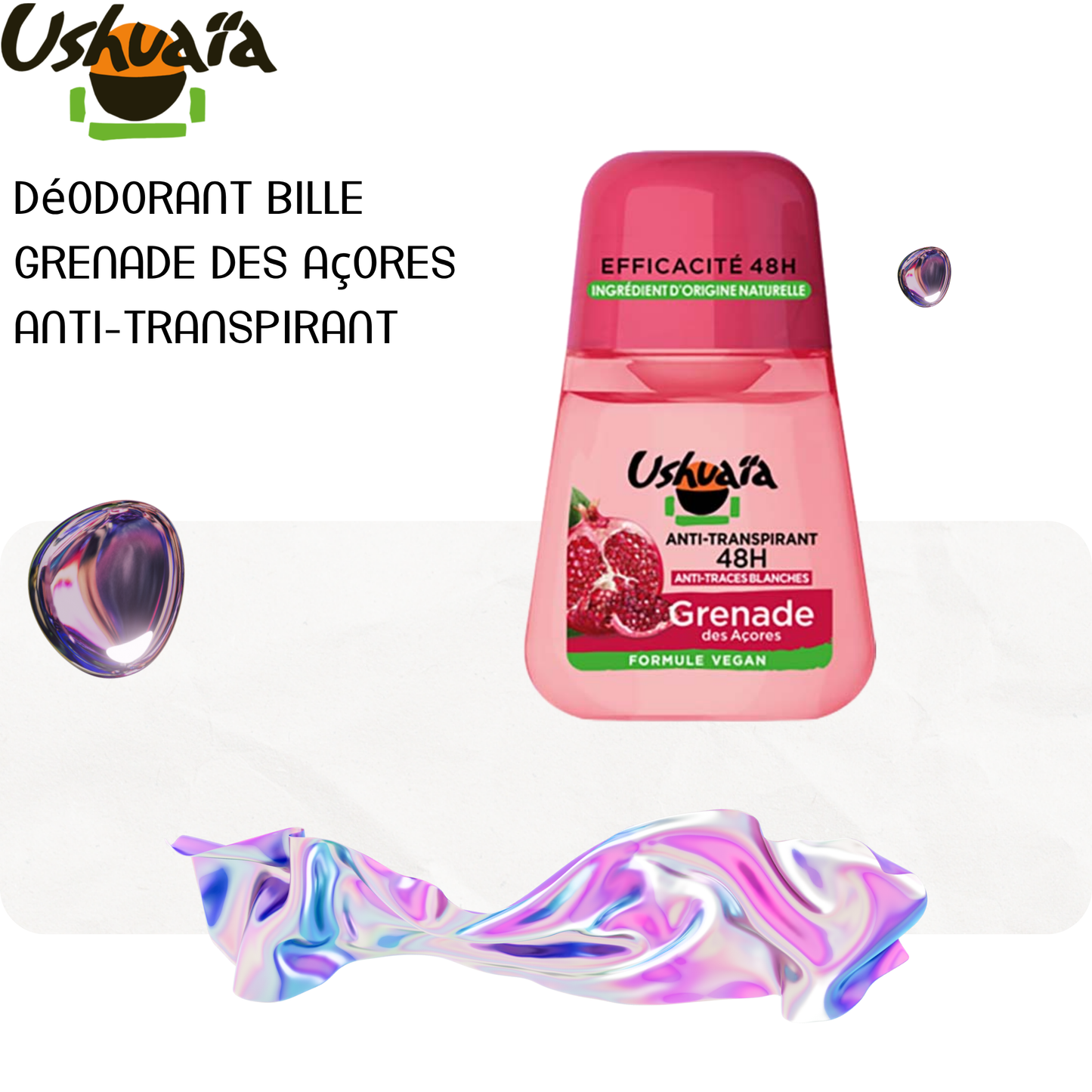 Déodorant Bille Grenade des Açores Anti-Transpirant -  Ushuaia