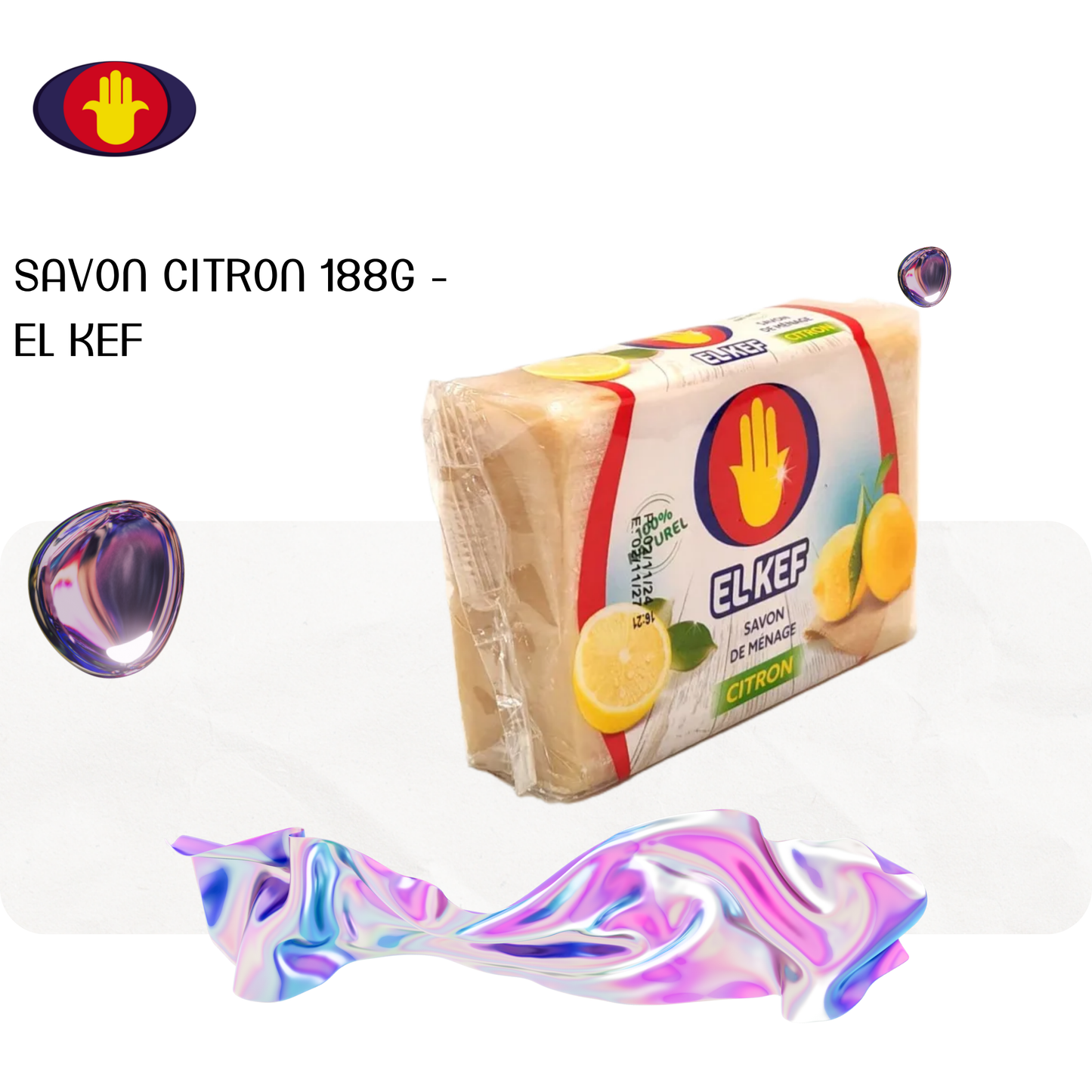 Savon citron 188g - EL KEF