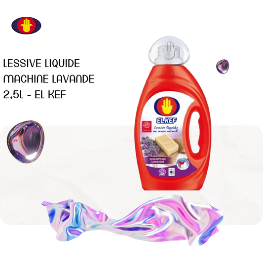 Lessive liquide machine lavande 2,5L - EL KEF
