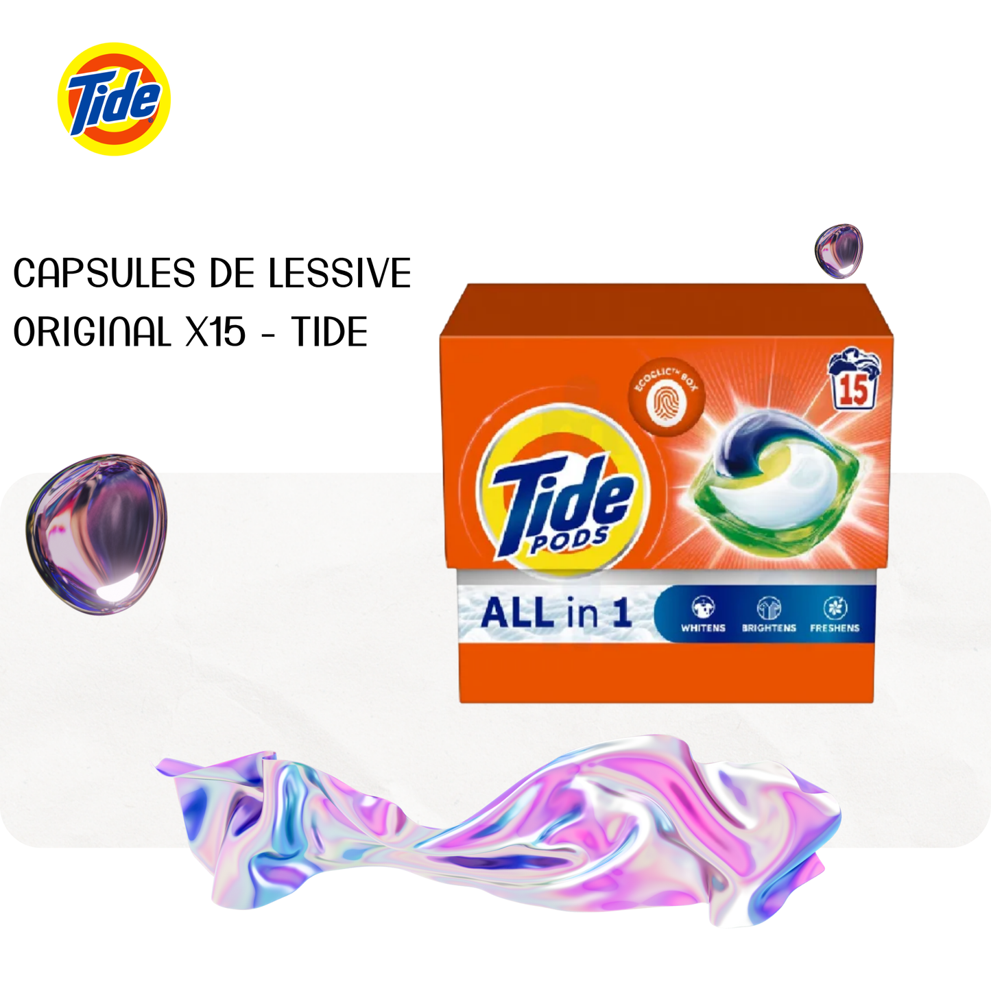 Capsules de lessive original x15 - TIDE