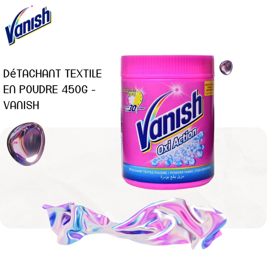 Détachant textile en poudre 450g -VANISH