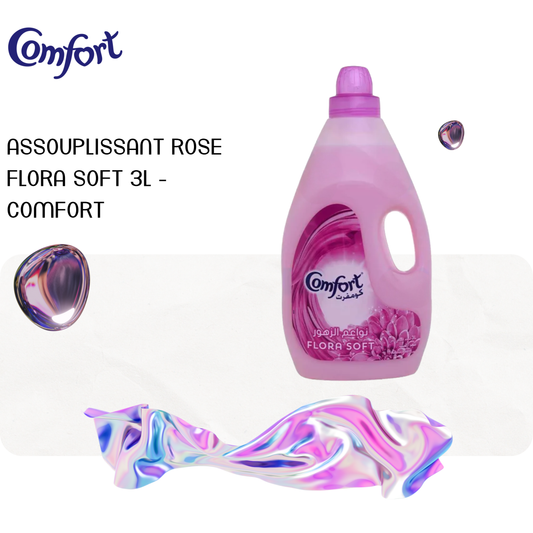 Assouplissant rose flora soft 3L - COMFORT