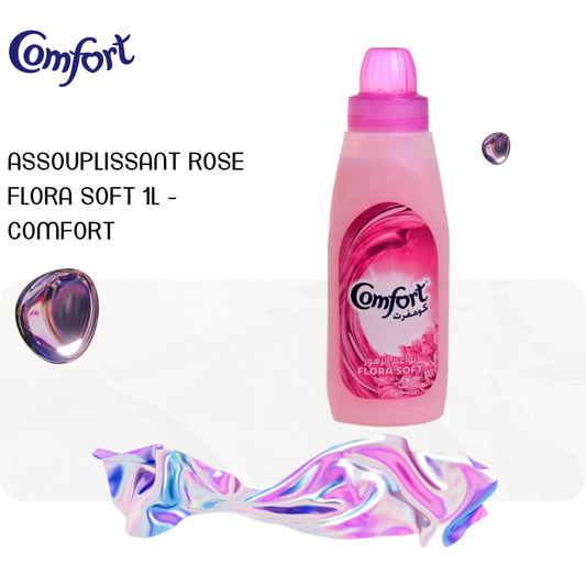 Assouplissant rose flora soft 1L - COMFORT