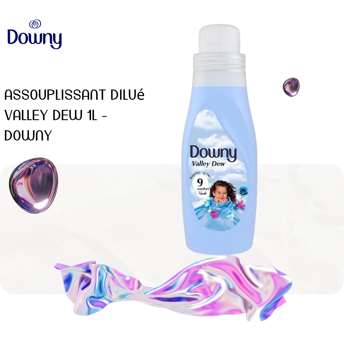 Assouplissant dilué Valley Dew 1L - DOWNY