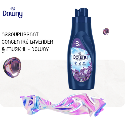 Assouplissant concentré Lavender & Musk 1L - DOWNY