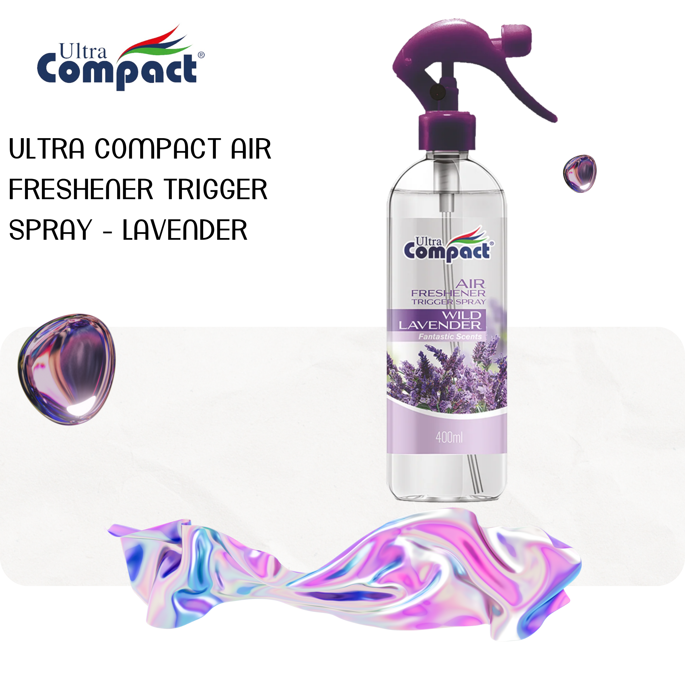 Ultra Compact Air Freshener Trigger Spray - Lavender – Alora