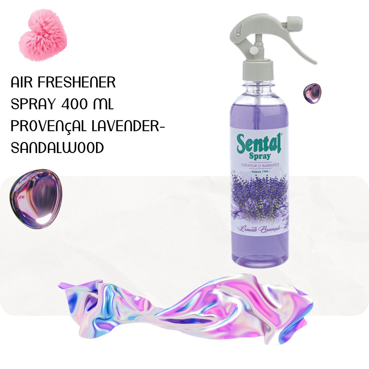 Air freshener spray 400 ml Provençal lavender-sandalwood -  Sental