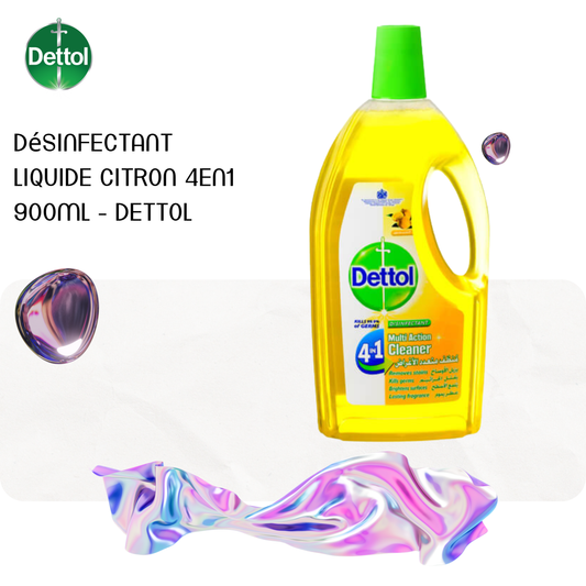 Désinfectant liquide citron 4en1 900ml - DETTOL