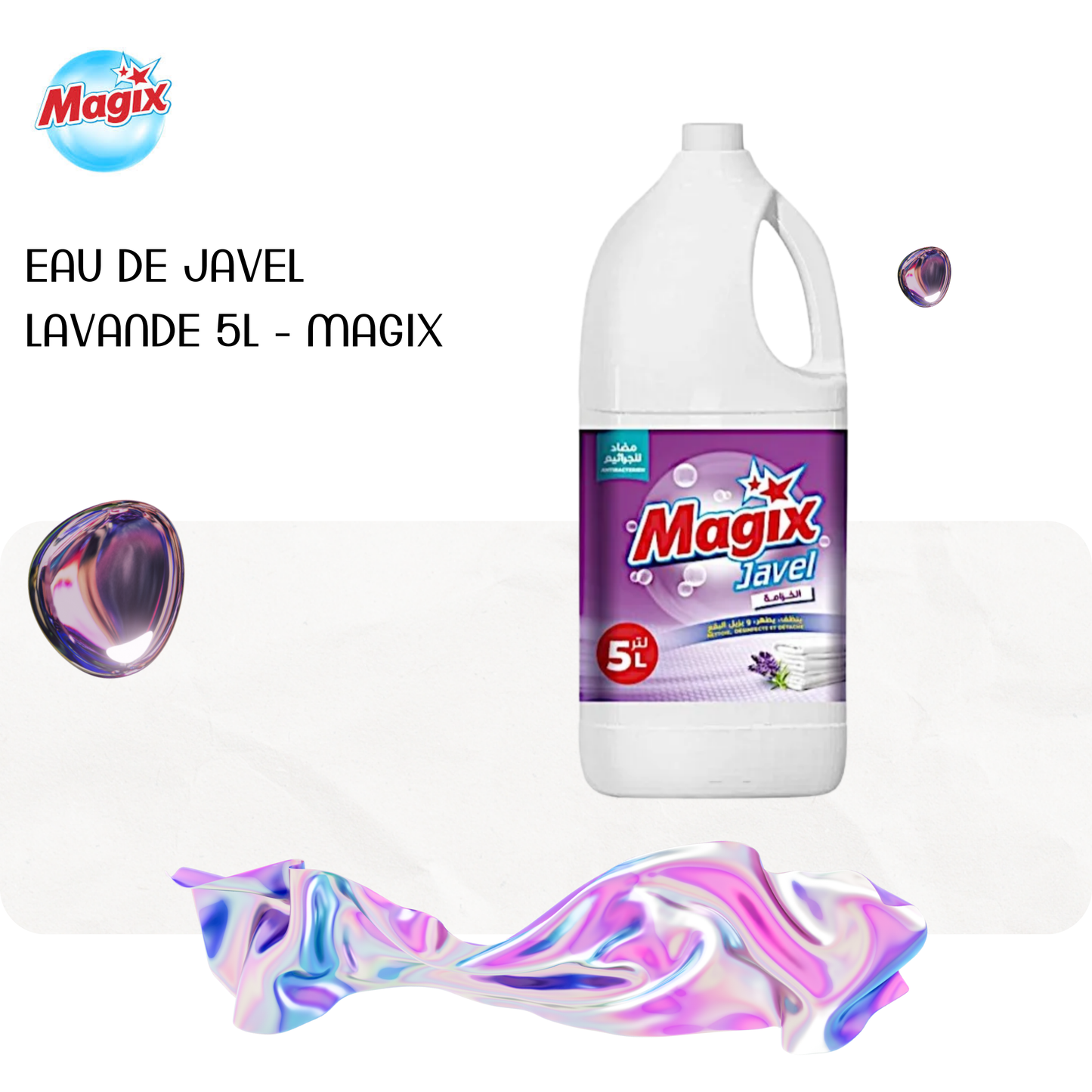 Eau de javel lavande 5L - MAGIX