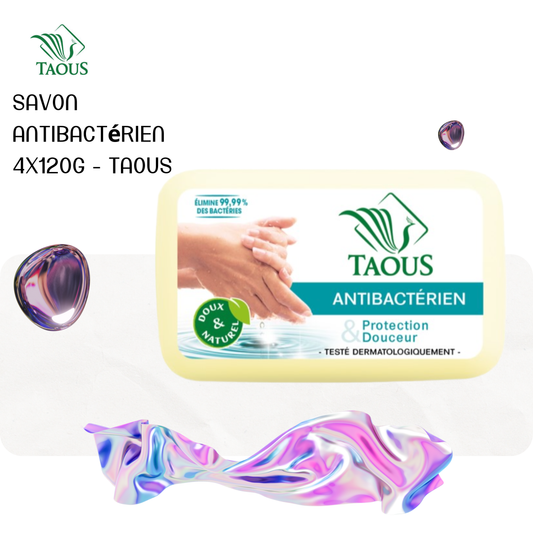 Savon antibactérien 4x125g - TAOUS