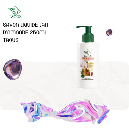 Savon liquide lait d'amande 250ml - TAOUS
