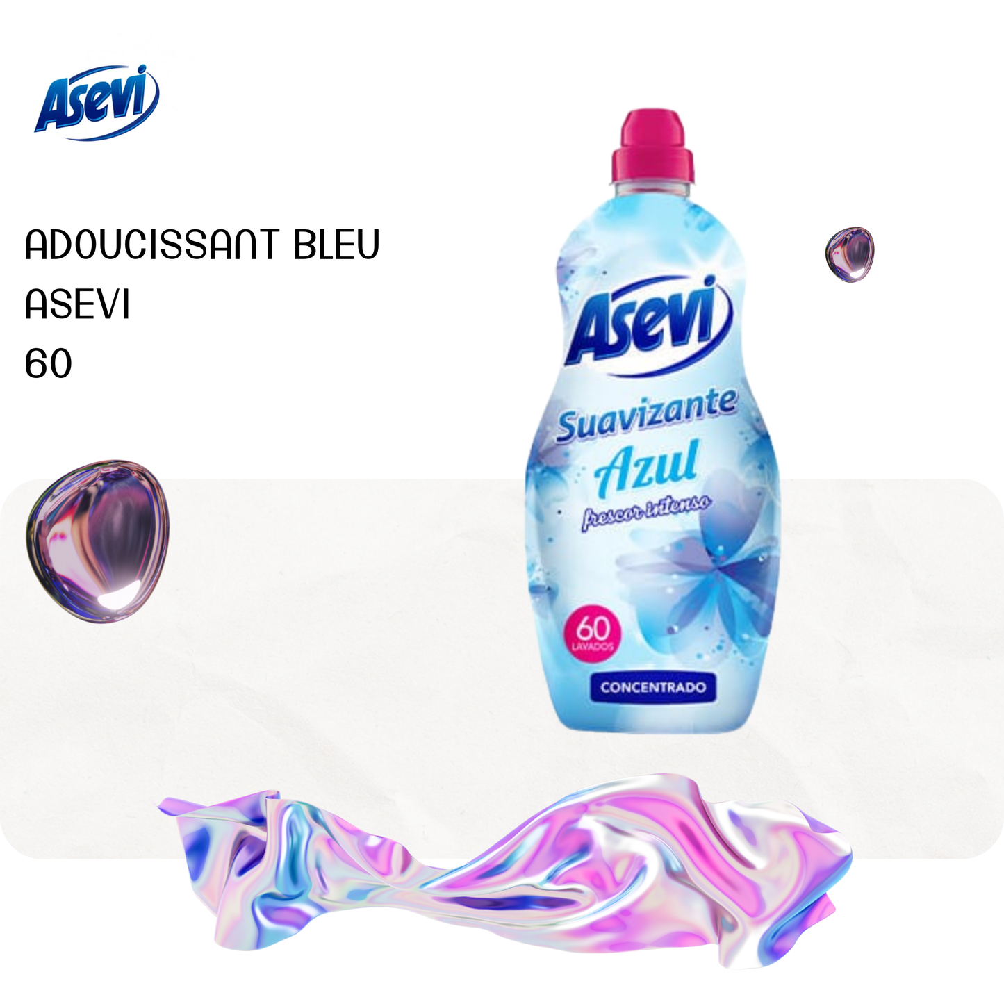 Adoucissant Bleu Asevi 60