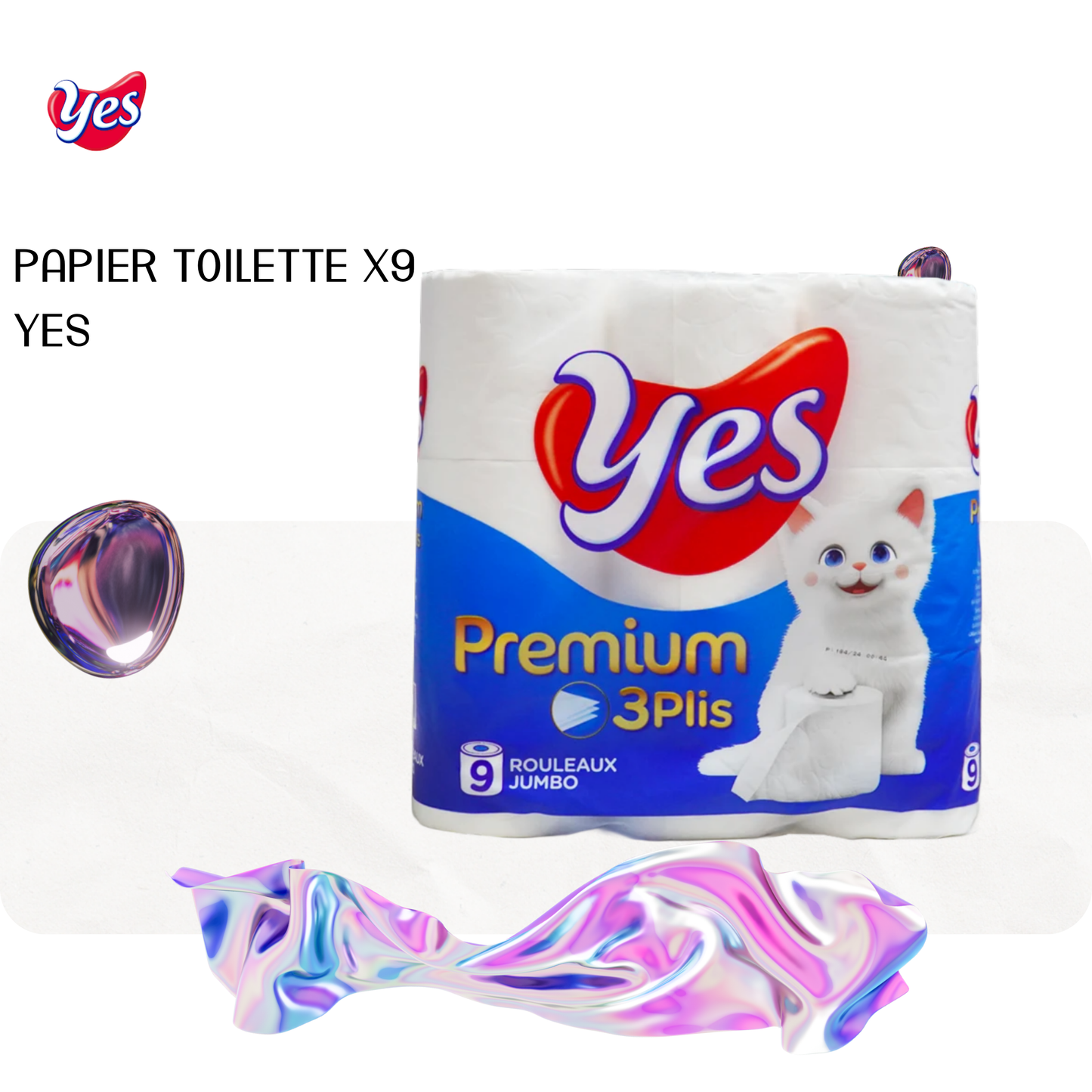 Papier toilette x9 Yes