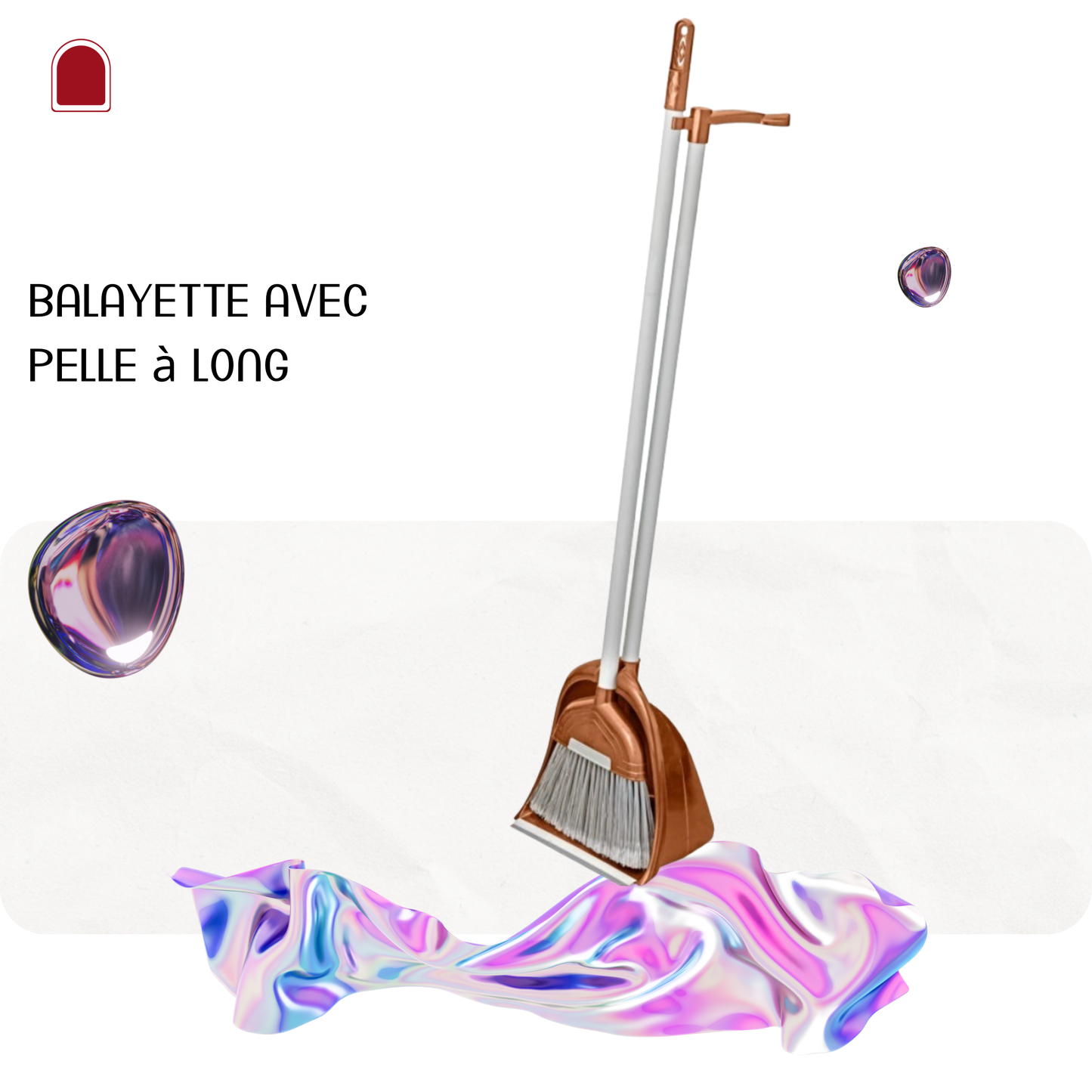 balayette avec pelle à long