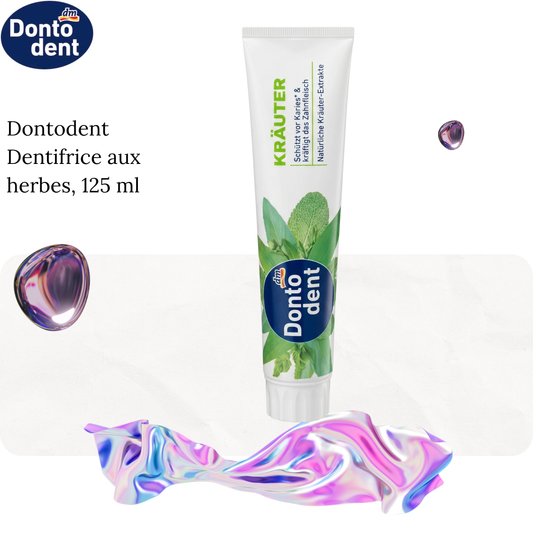 Dontodent Dentifrice aux herbes, 125 ml