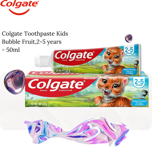 Colgate Toothpaste Kids Bubble Fruit,2-5 years - 50ml