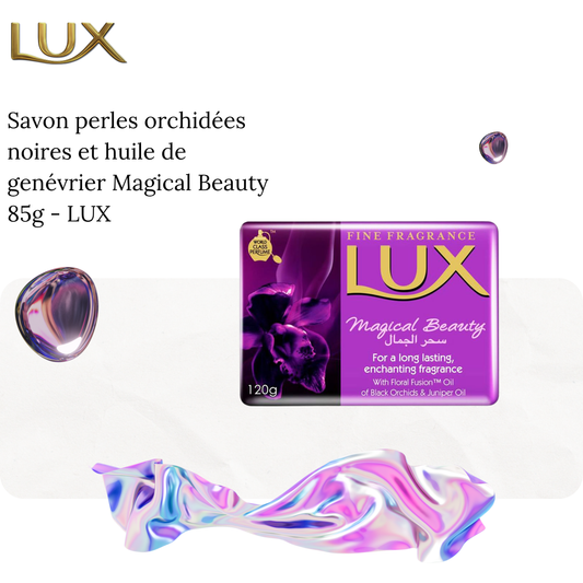 Savon perles orchidées noires et huile de genévrier Magical Beauty 85g - LUX