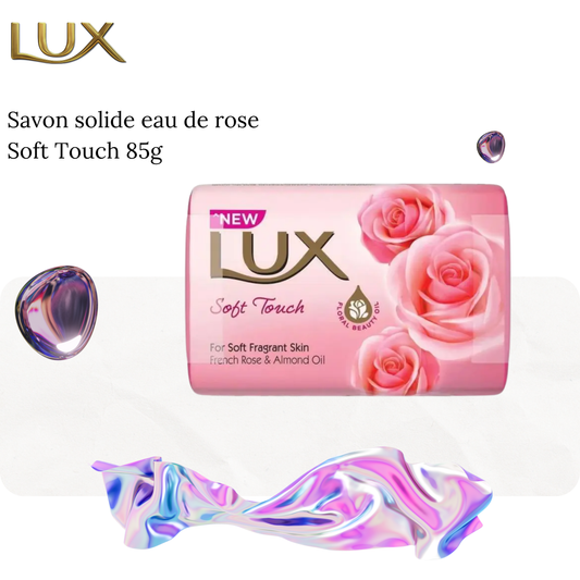 Savon solide eau de rose Soft Touch 85g - LUX