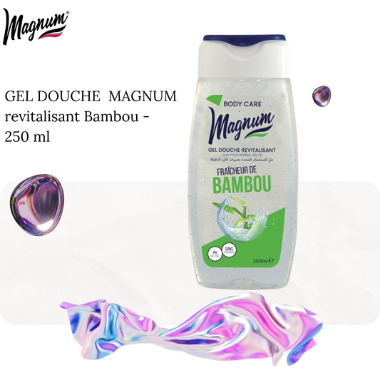 GEL DOUCHE  MAGNUM revitalisant Bambou -  250 ml