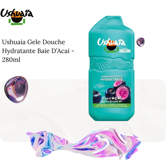 Ushuaia Gele Douche Hydratante Baie D’Acai - 280ml