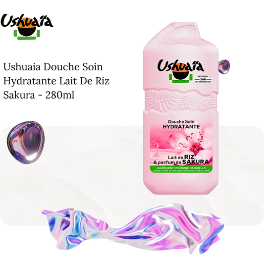 Ushuaia Douche Soin Hydratante Lait De Riz Sakura - 280ml