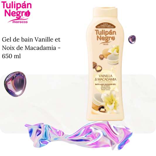 Gel de bain Vanille et Noix de Macadamia -  650 ml