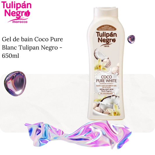 Gel de bain Coco Pure Blanc Tulipan Negro - 650ml