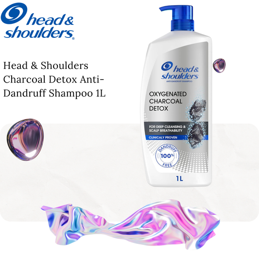 Head & Shoulders Charcoal Detox Anti-Dandruff Shampoo 1L