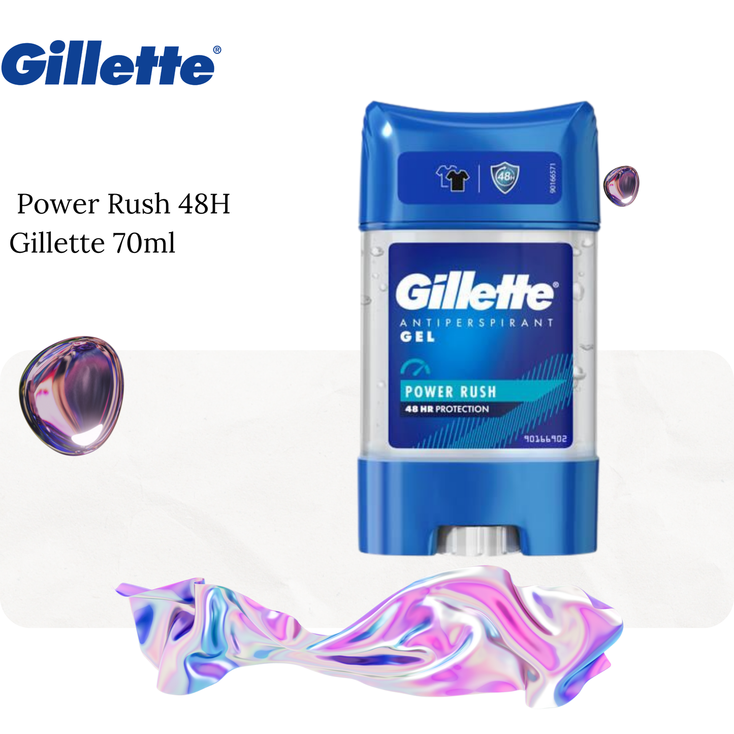 Déodorant Gel en Stick Anti-transpirant Power Rush 48H Gillette 70ml