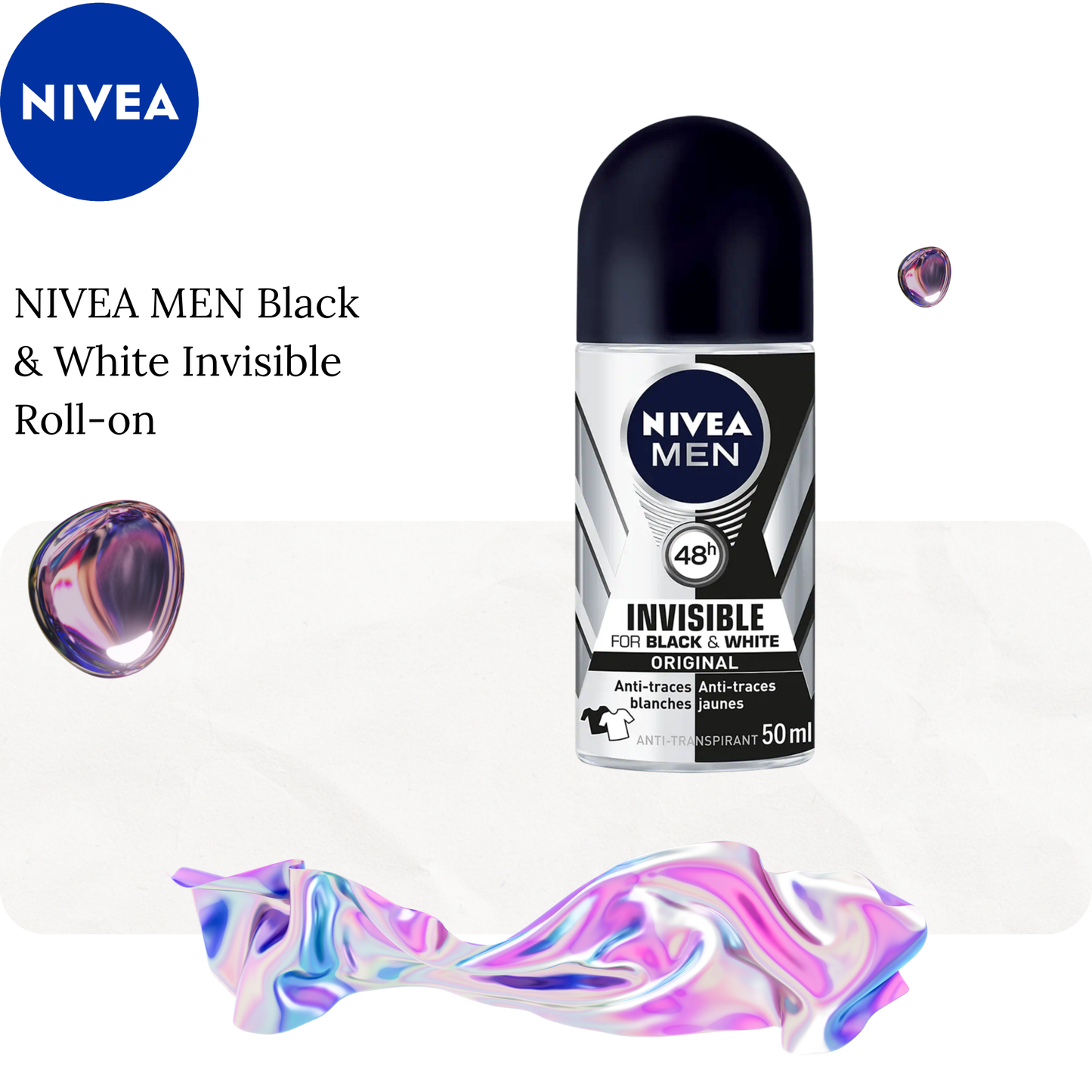 NIVEA MEN Black & White Invisible Roll-on