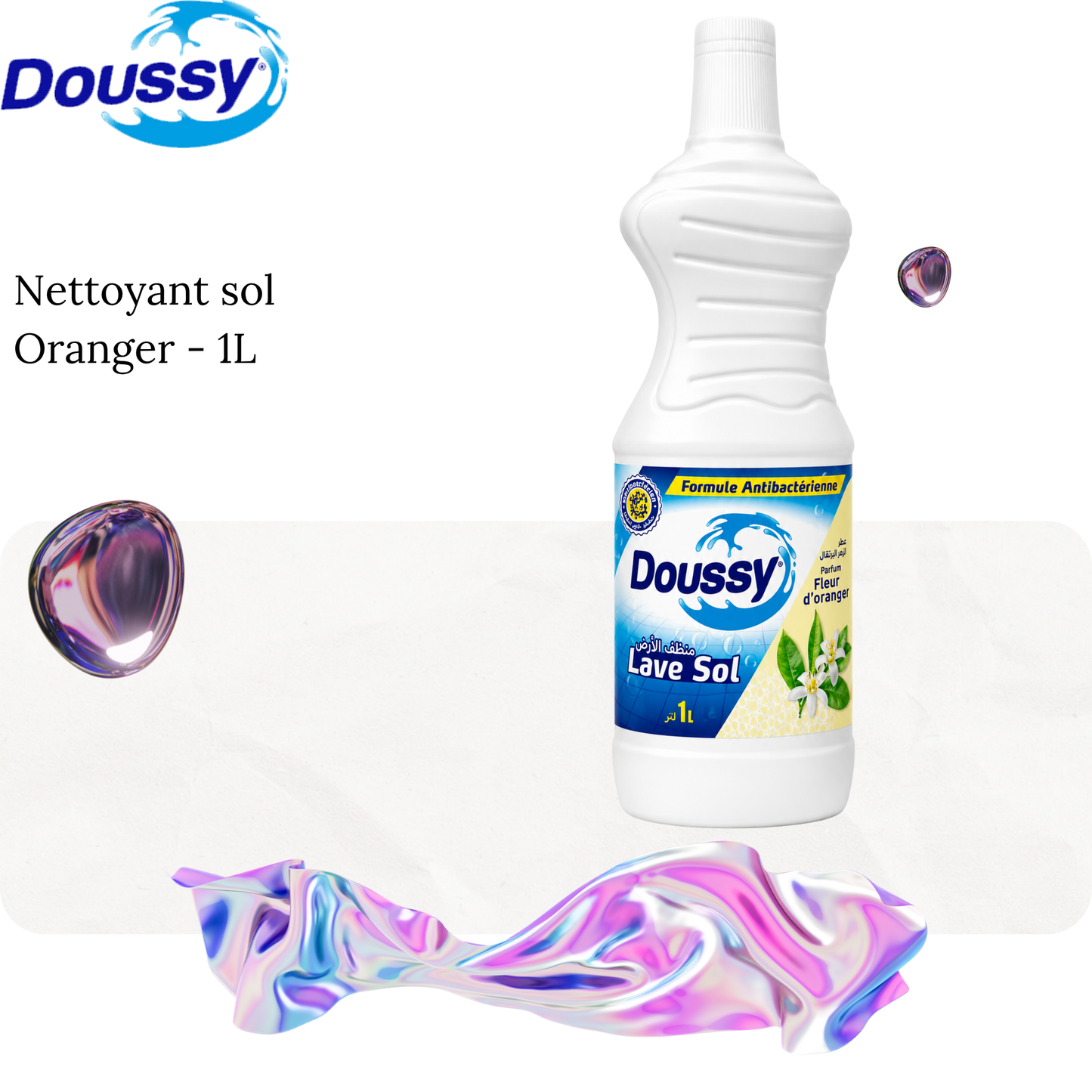 Nettoyant Sol Antibactérien - Oranger Doussy 1L