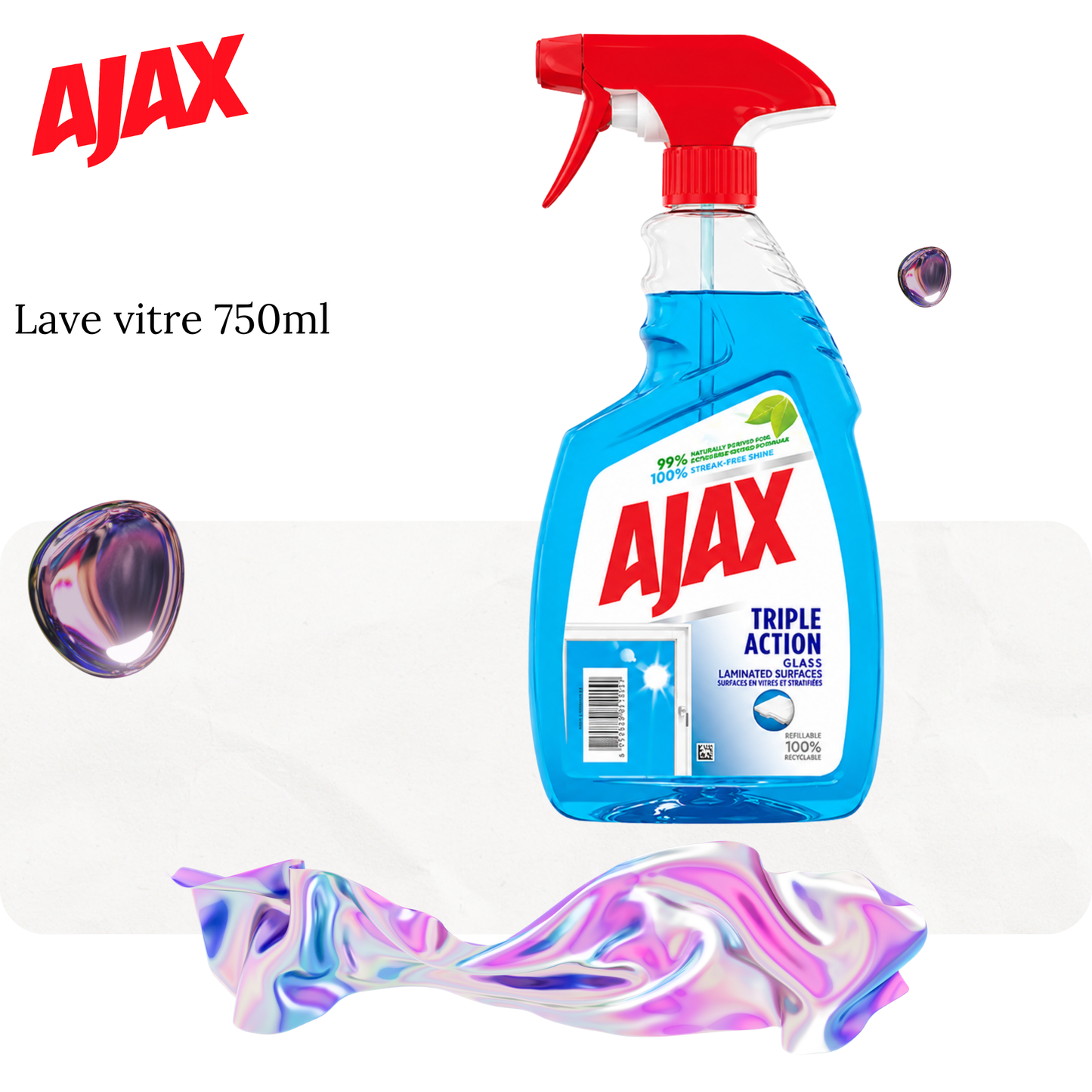 Lave vitre AJAX 750 ML