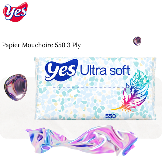 Papier Mouchoire 550 3 Ply - YES
