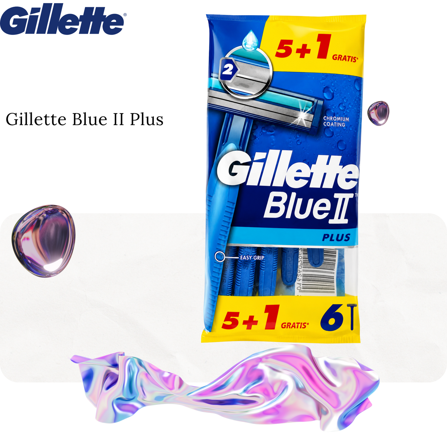 Gillette Blue II Plus 6 pcs
