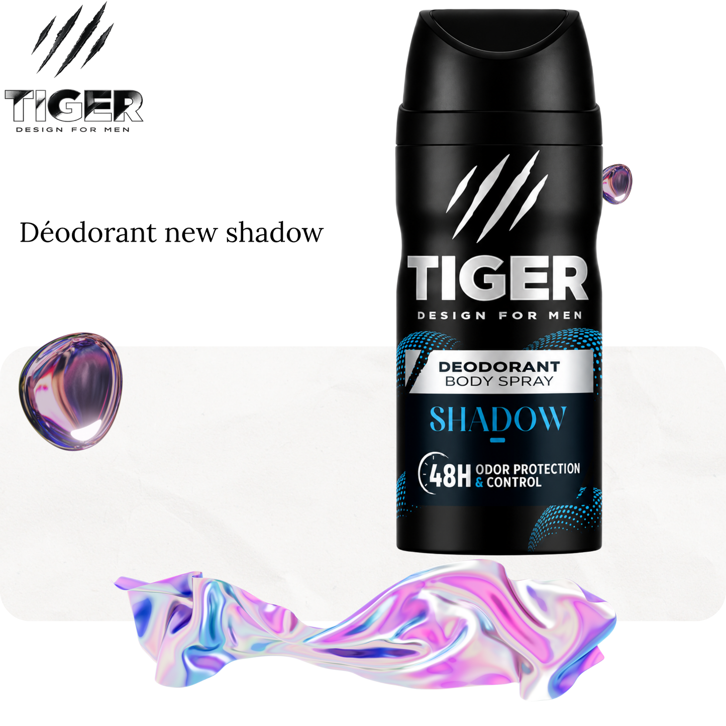 Déodorant new shadow 150ml - TIGER MEN