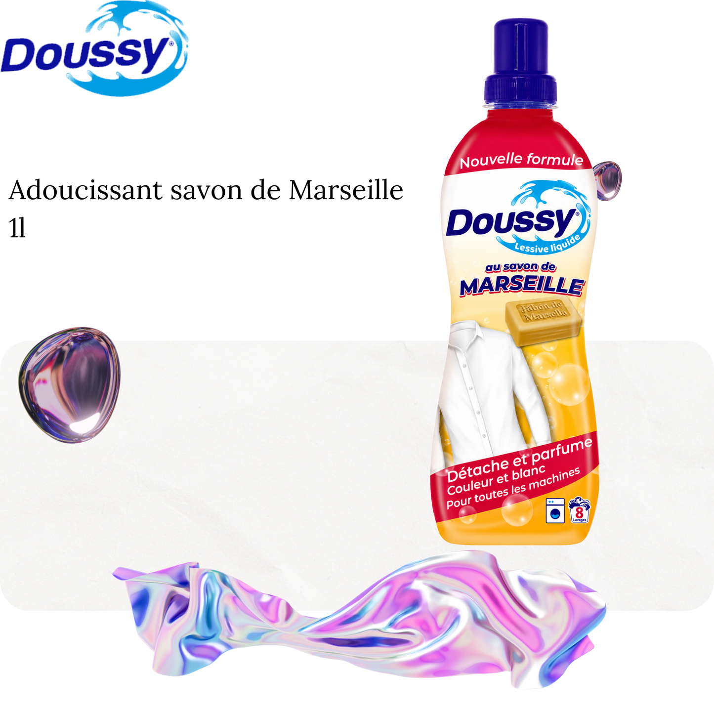 Lessive liquide savon de Marseille - Doussy