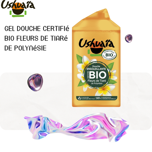 Gel Douche Certifié Bio Fleurs de Tiaré de Polynésie - Usuaia