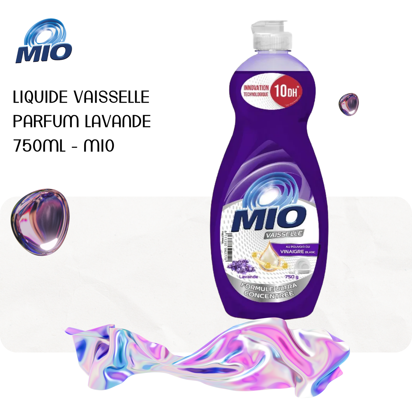 Liquide vaisselle parfum lavande 750ml - MIO