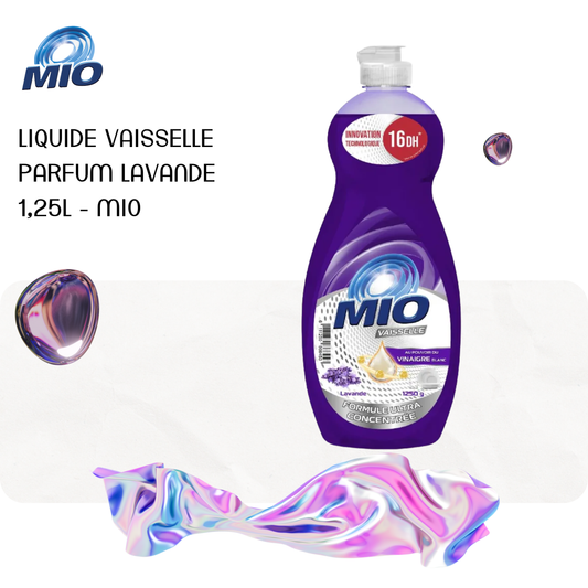 Liquide vaisselle parfum lavande 1,25L - MIO