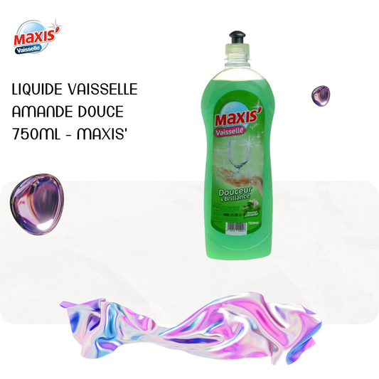 Liquide vaisselle amande douce 750ml - MAXIS'
