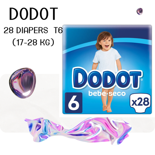 28 Diapers Dodot T6 (17-28 kg)