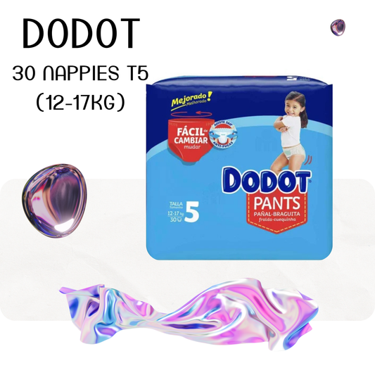 30 Nappies Dodot T5 (12-17kg)