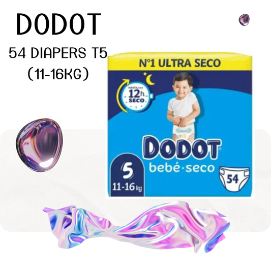 54 Diapers Dodot T5 (11-16kg)
