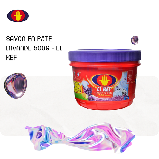 Savon en pâte lavande 500g - EL KEF
